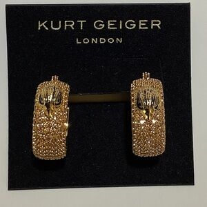 Kurt Geiger Pavè Eagle Hoop Earrings